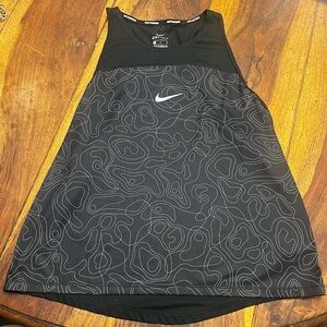 Nike Black and Gray Swirl Tank Top